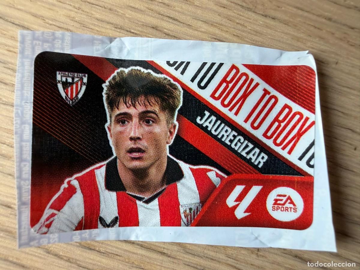 Cromos de f&uacute;tbol: BOX TO BOX JAUREGIZAR ATHLETIC BILBAO 26 27 2026 2027 LIGA EA SPORTS CHICLES CHICLE ESTE SIN PEGAR