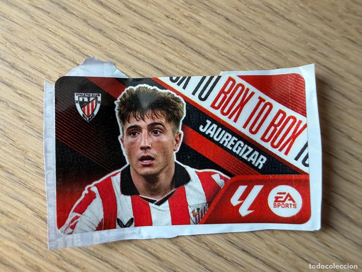 Cromos de f&uacute;tbol: BOX TO BOX JAUREGIZAR ATHLETIC BILBAO 26 27 2026 2027 LIGA EA SPORTS CHICLES CHICLE ESTE SIN PEGAR