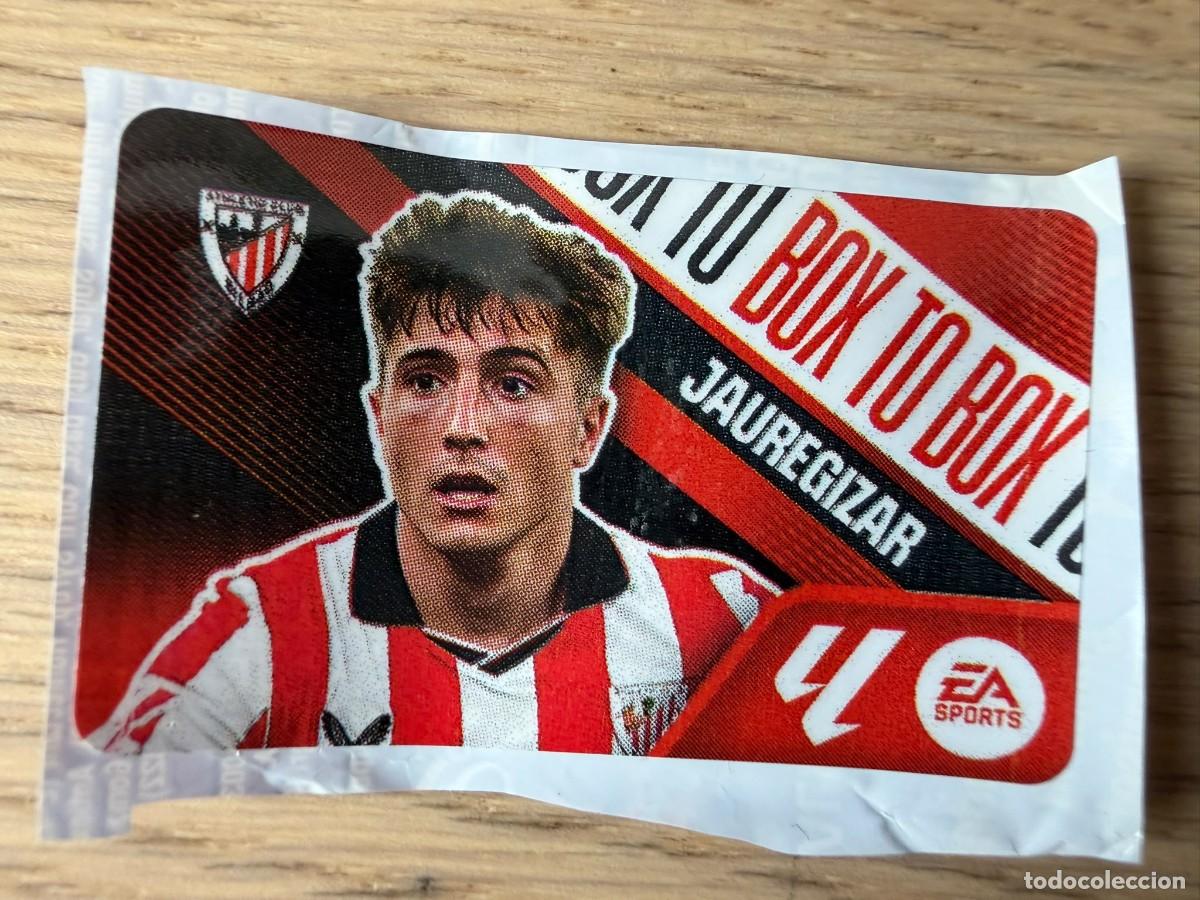 Cromos de f&uacute;tbol: BOX TO BOX JAUREGIZAR ATHLETIC BILBAO 26 27 2026 2027 LIGA EA SPORTS CHICLES CHICLE ESTE SIN PEGAR