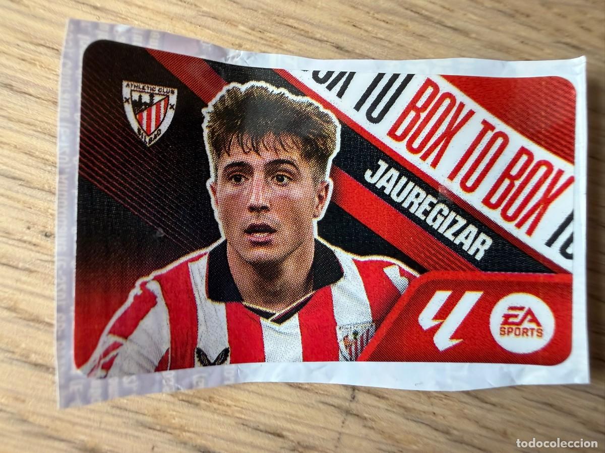 Cromos de f&uacute;tbol: BOX TO BOX JAUREGIZAR ATHLETIC BILBAO 26 27 2026 2027 LIGA EA SPORTS CHICLES CHICLE ESTE SIN PEGAR