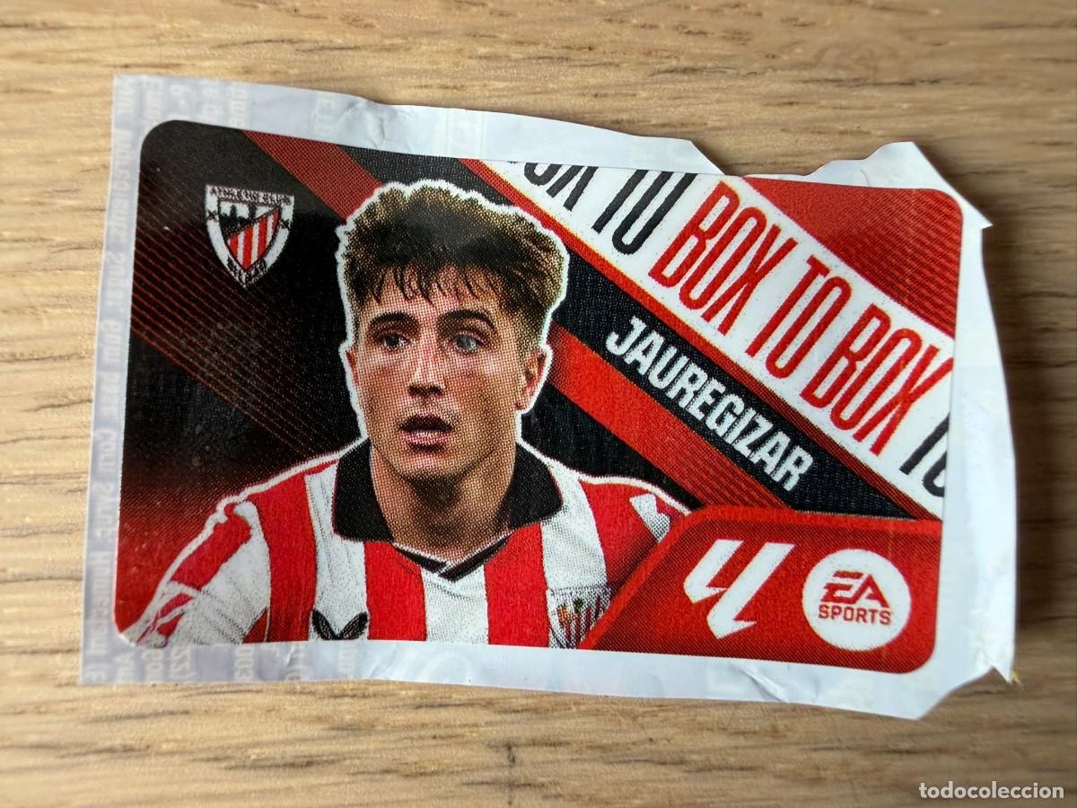 Cromos de f&uacute;tbol: BOX TO BOX JAUREGIZAR ATHLETIC BILBAO 26 27 2026 2027 LIGA EA SPORTS CHICLES CHICLE ESTE SIN PEGAR