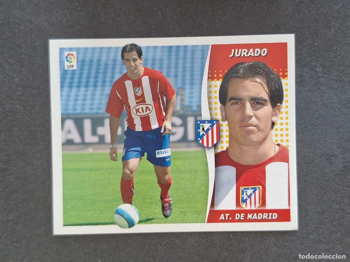 Figurine di Calcio: L7 JURADO ATLETICO DE MADRID FICHAJE 38 LIGA ESTE 2006 2007 06 07 NUNCA PEGADO SIN PEGAR