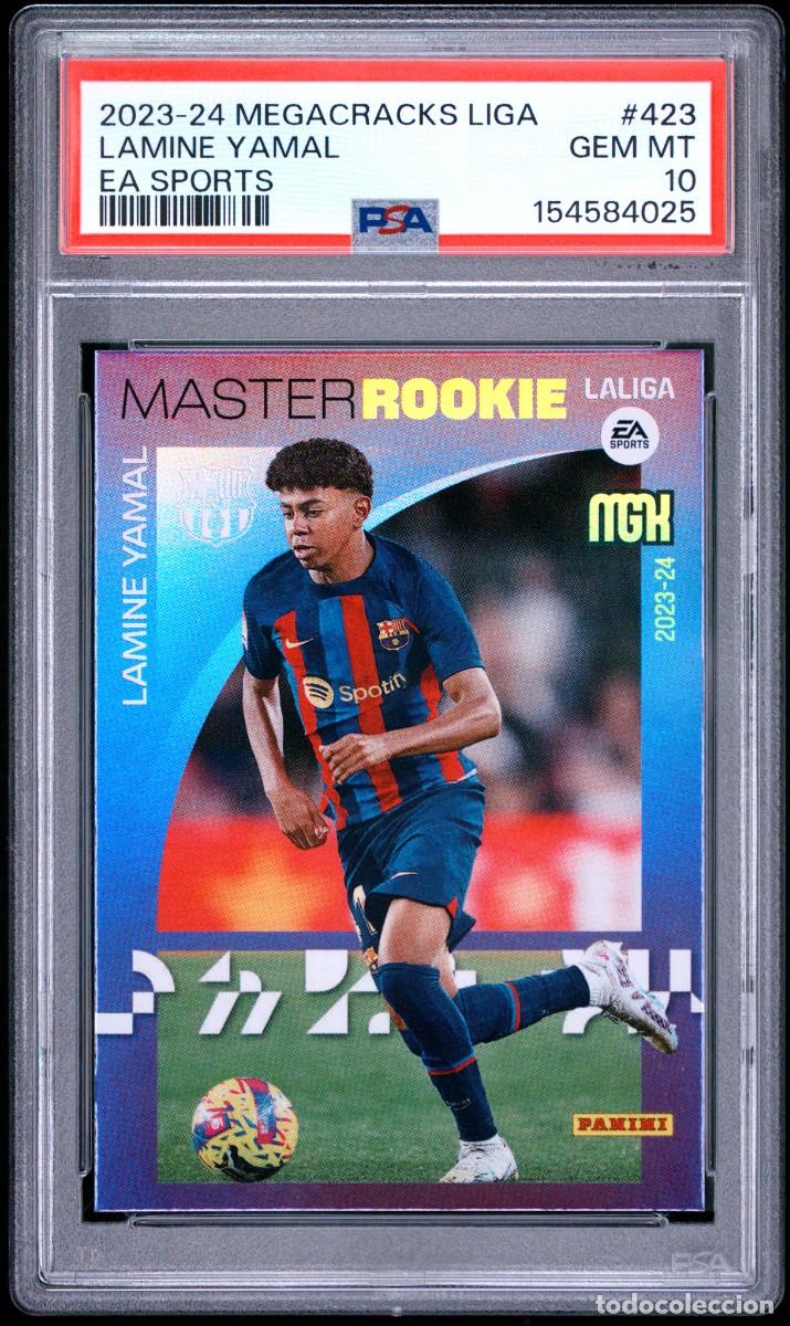 Master Rookie Lamine Yamal #423 FC Barcelona Panini Megacracks 2023 2024 PSA 10
