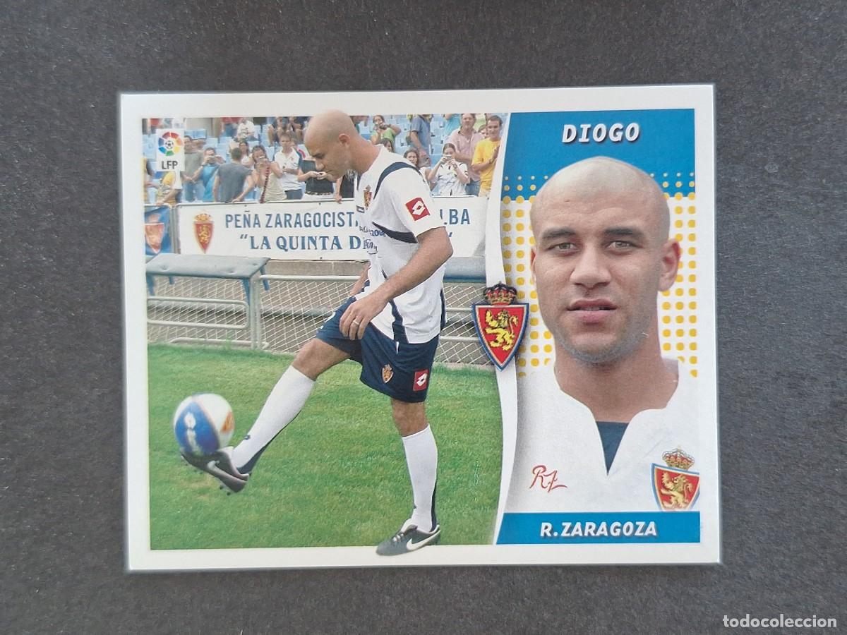 Figurine di Calcio: L7 DIOGO REAL ZARAGOZA FICHAJE 40 LIGA ESTE 2006 2007 06 07 NUNCA PEGADO SIN PEGAR