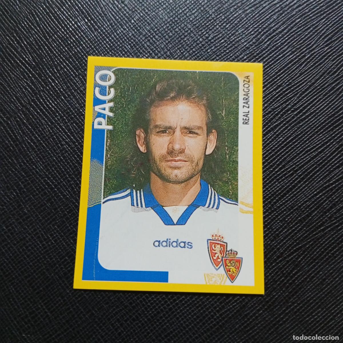Figurine di Calcio: 487 PACO ZARAGOZA PANINI SUPER CAMPEONATO 1998 1999 FUTBOL 98 99 - SIN PEGAR - A216 PG235