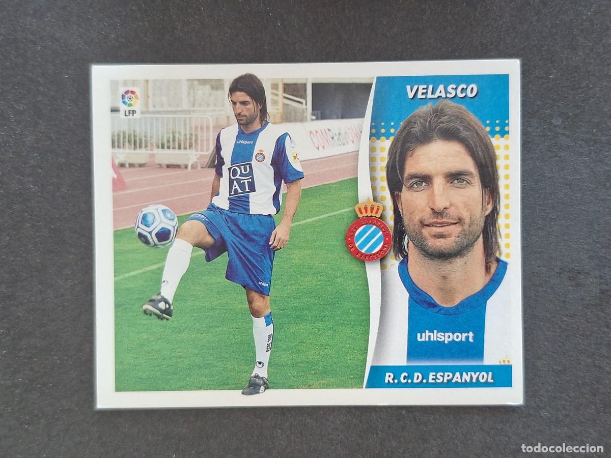 Football Stickers: L7 VELASCO R. C. D. ESPA&Ntilde;OL FICHAJE 42 LIGA ESTE 2006 2007 06 07 NUNCA PEGADO SIN PEGAR