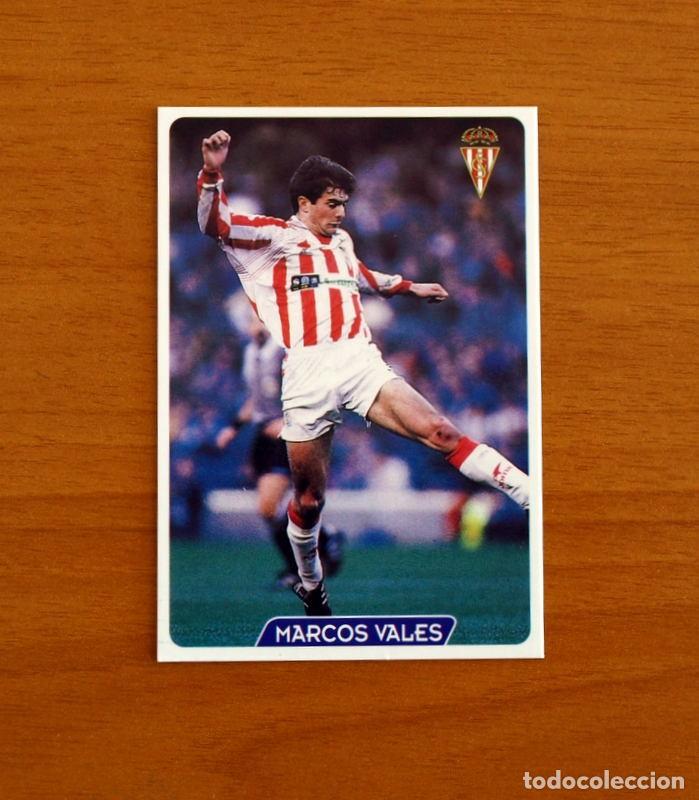 Football Stickers: Sporting de Gij&oacute;n-N&ordm; 320 Marcos Vales -Las Fichas la Liga 95-96-1995-1996 -Mundicromo