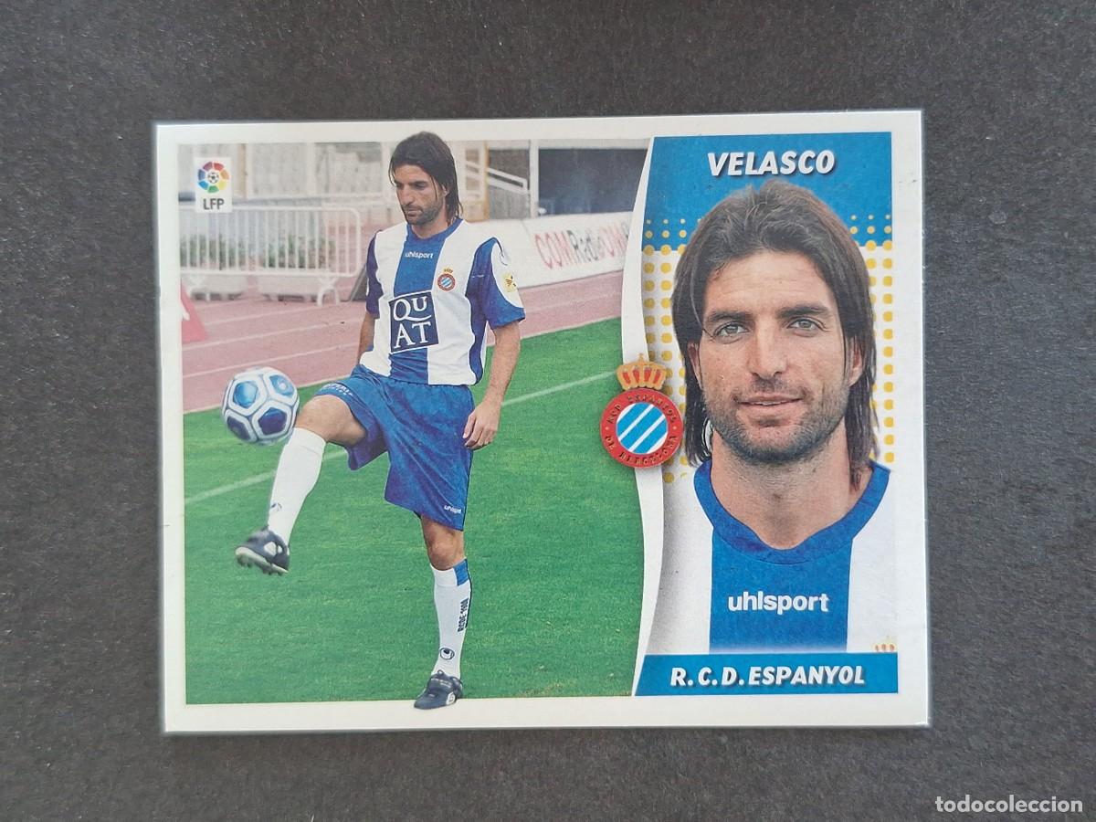 Football Stickers: L7 VELASCO R. C. D. ESPA&Ntilde;OL FICHAJE 42 LIGA ESTE 2006 2007 06 07 NUNCA PEGADO SIN PEGAR
