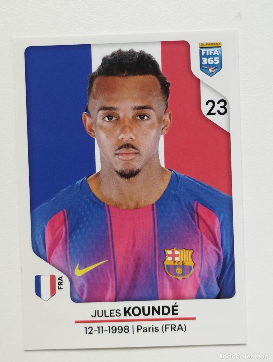 Football Stickers: CROMO STICKER PANINI FIFA 365 2026 JULES KOUNDE 481 BARCELONA