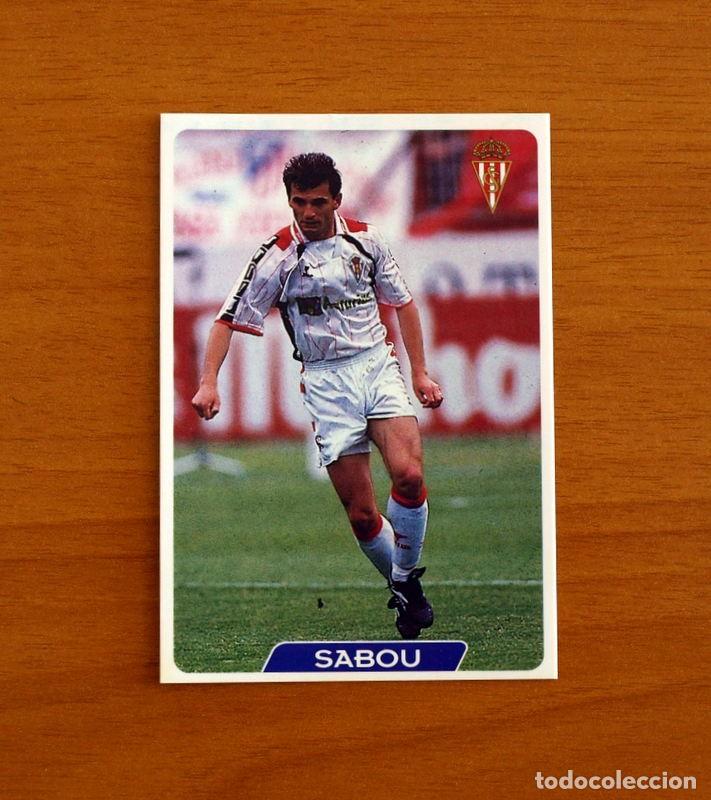 Cromos de Futebol: Sporting de Gij&oacute;n-N&ordm; 322 Sabou -Las Fichas la Liga 95-96-1995-1996 -Mundicromo