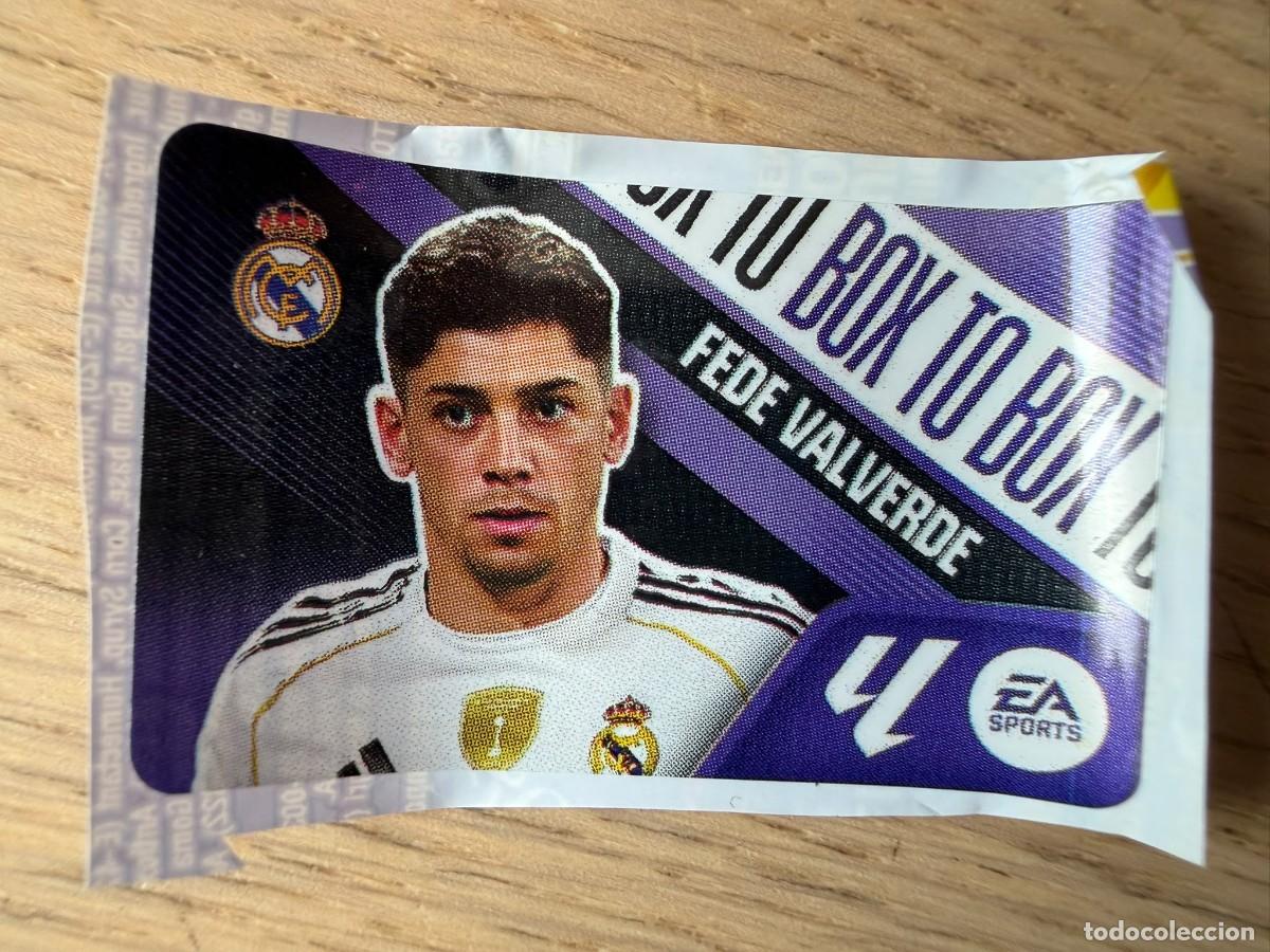 Cromos de f&uacute;tbol: BOX TO BOX VALVERDE REAL MADRID 26 27 2026 2027 LIGA EA SPORTS CHICLES CHICLE ESTE SIN PEGAR