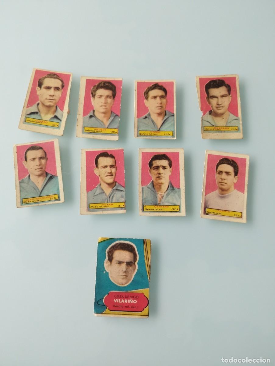 Cromos de Futebol: Lote de 9 cromos del R.C. Celta de Vigo - Temporada 1953 - 1954Colecci&oacute;n: Campeones Bruguera