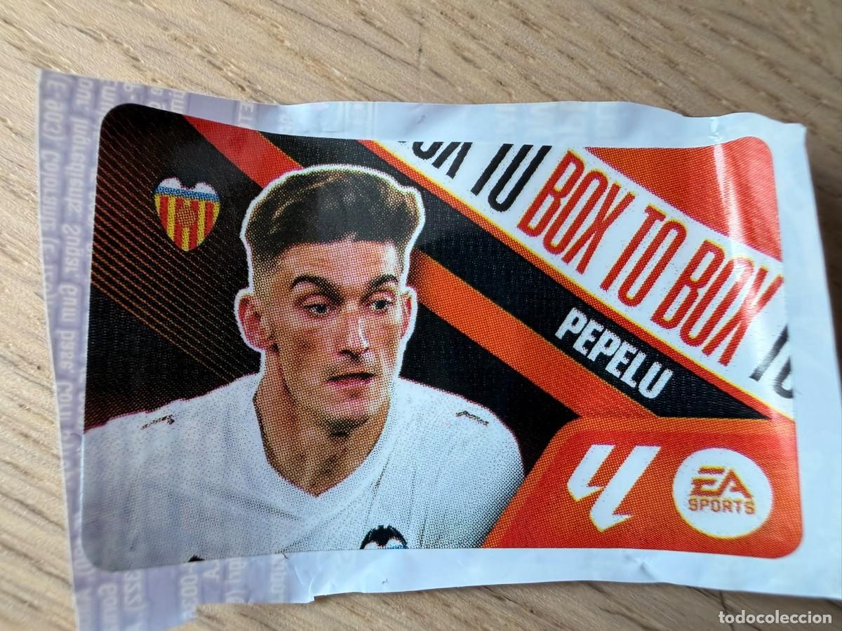 Cromos de f&uacute;tbol: BOX TO BOX PEPELU VALENCIA 26 27 2026 2027 LIGA EA SPORTS CHICLES CHICLE ESTE SIN PEGAR