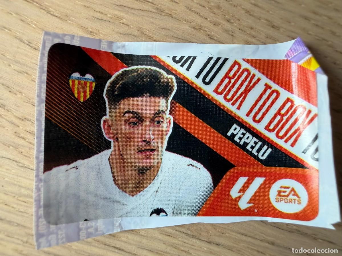 Cromos de f&uacute;tbol: BOX TO BOX PEPELU VALENCIA 26 27 2026 2027 LIGA EA SPORTS CHICLES CHICLE ESTE SIN PEGAR