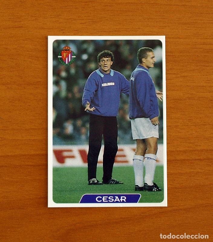 Fu&szlig;ball-Sticker: Real Valladolid -N&ordm; 328 C&eacute;sar -Las Fichas la Liga 95-96-1995-1996 -Mundicromo Sport