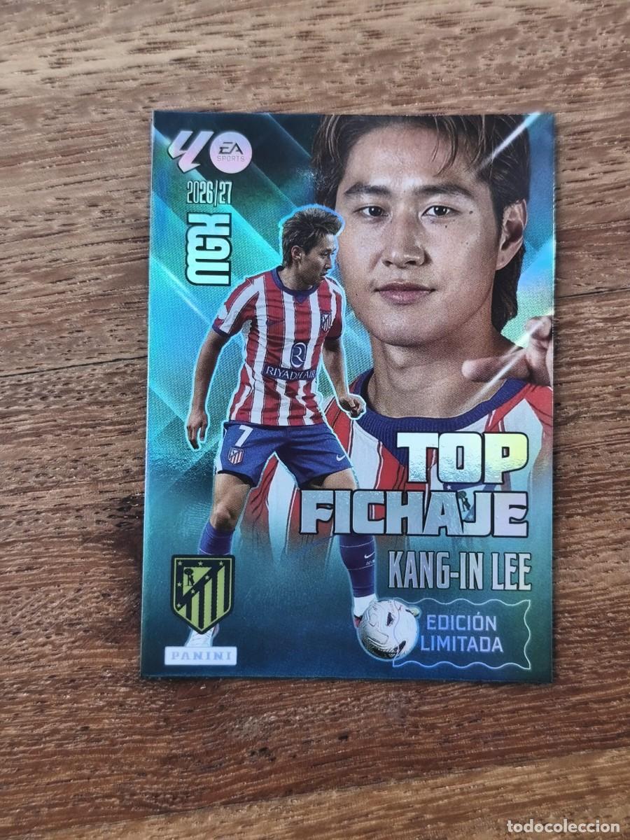 Cromos de f&uacute;tbol: MEGACRACKS 26 27 2026 2027 TOP FICHAJE KANG IN LEE ATLETICO DE MADRID EDICION LIMITADA