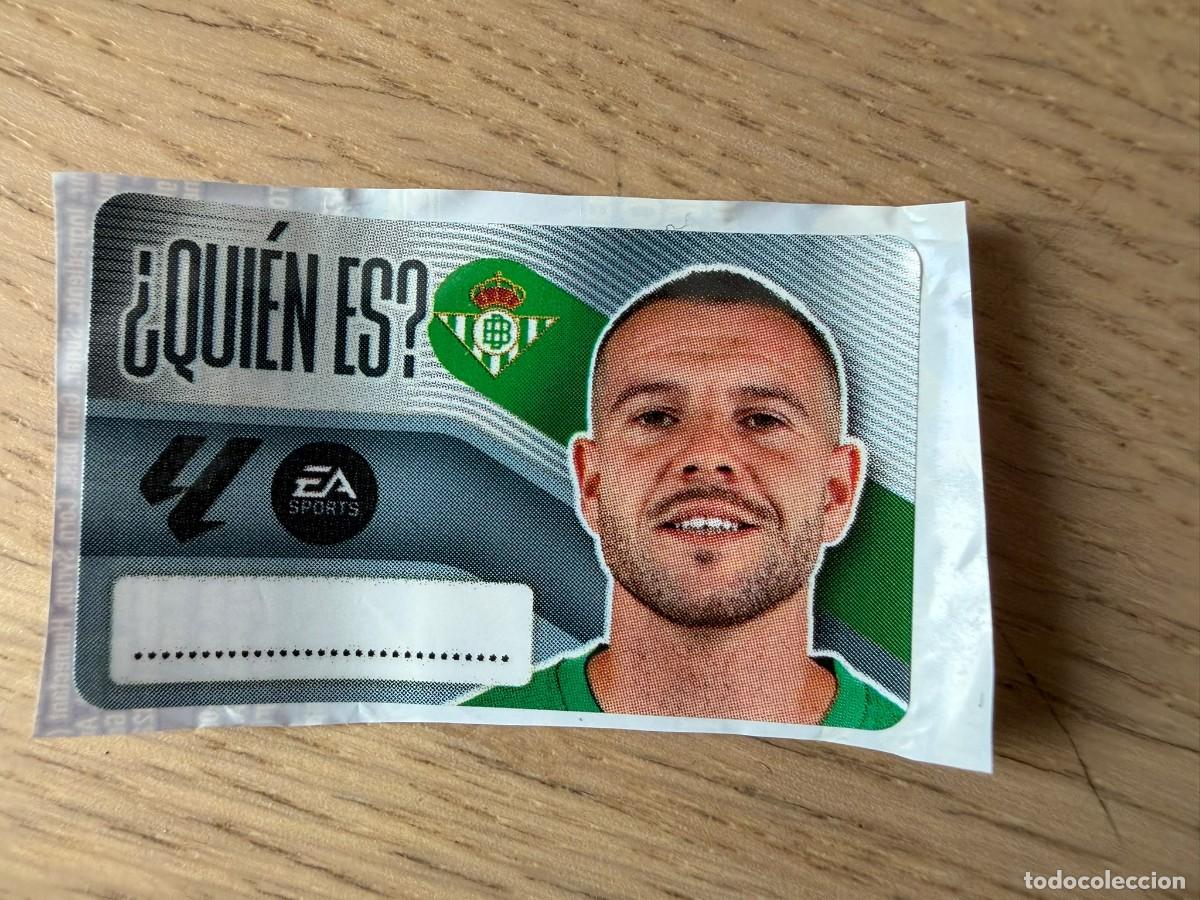 Cromos de f&uacute;tbol: QUIEN ES AITOR RUIBAL BETIS 26 27 2026 2027 LIGA EA SPORTS CHICLES CHICLE ESTE SIN PEGAR