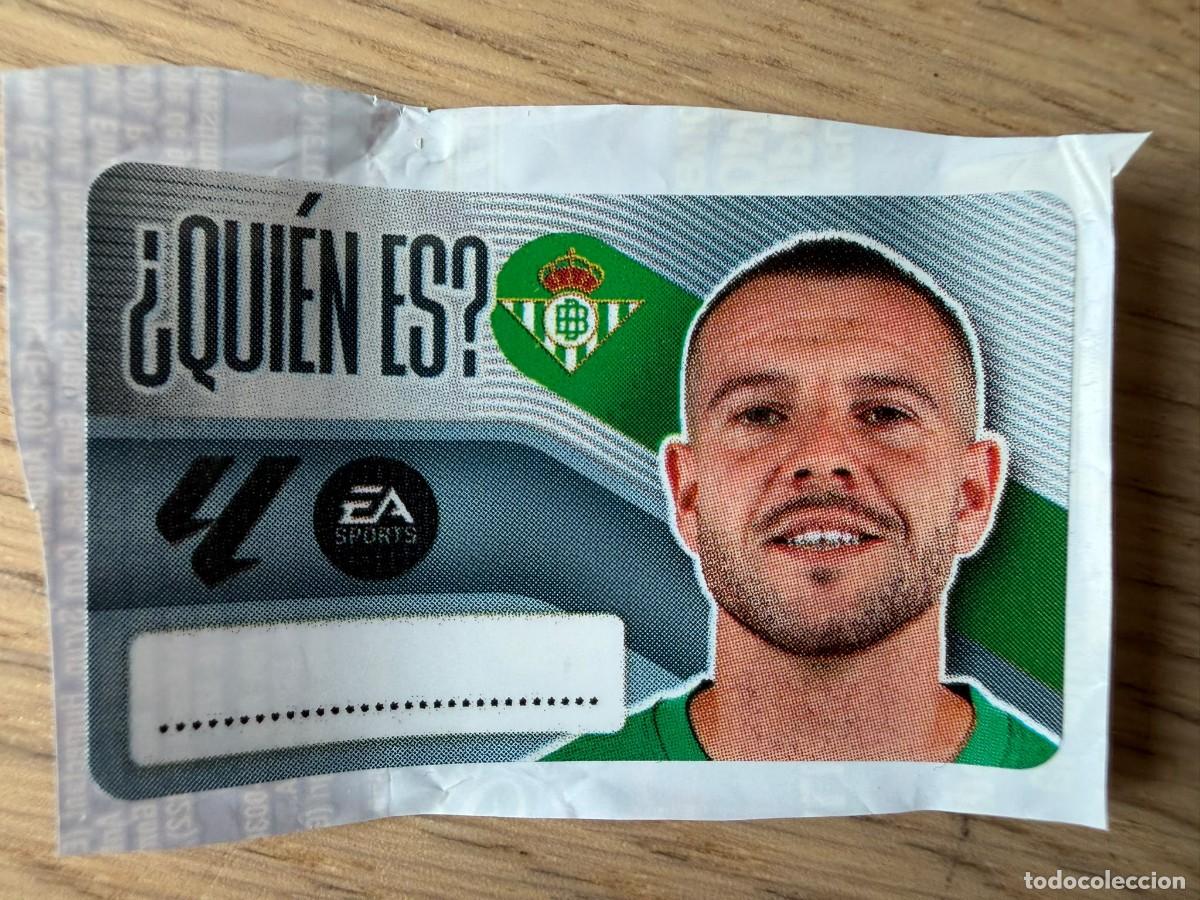 Cromos de f&uacute;tbol: QUIEN ES AITOR RUIBAL BETIS 26 27 2026 2027 LIGA EA SPORTS CHICLES CHICLE ESTE SIN PEGAR
