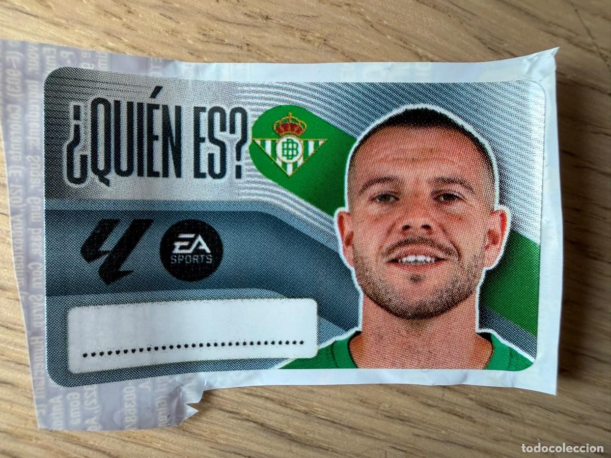 Cromos de f&uacute;tbol: QUIEN ES AITOR RUIBAL BETIS 26 27 2026 2027 LIGA EA SPORTS CHICLES CHICLE ESTE SIN PEGAR