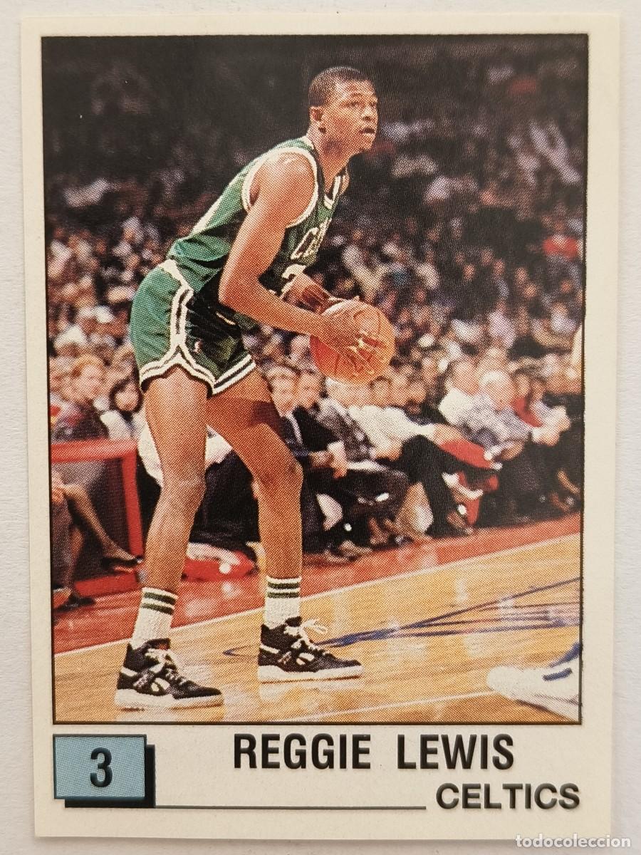 Cromos de f&uacute;tbol: #3 REGGIE LEWIS (BOSTON CELTICS) BASKET NBA 90 PANINI