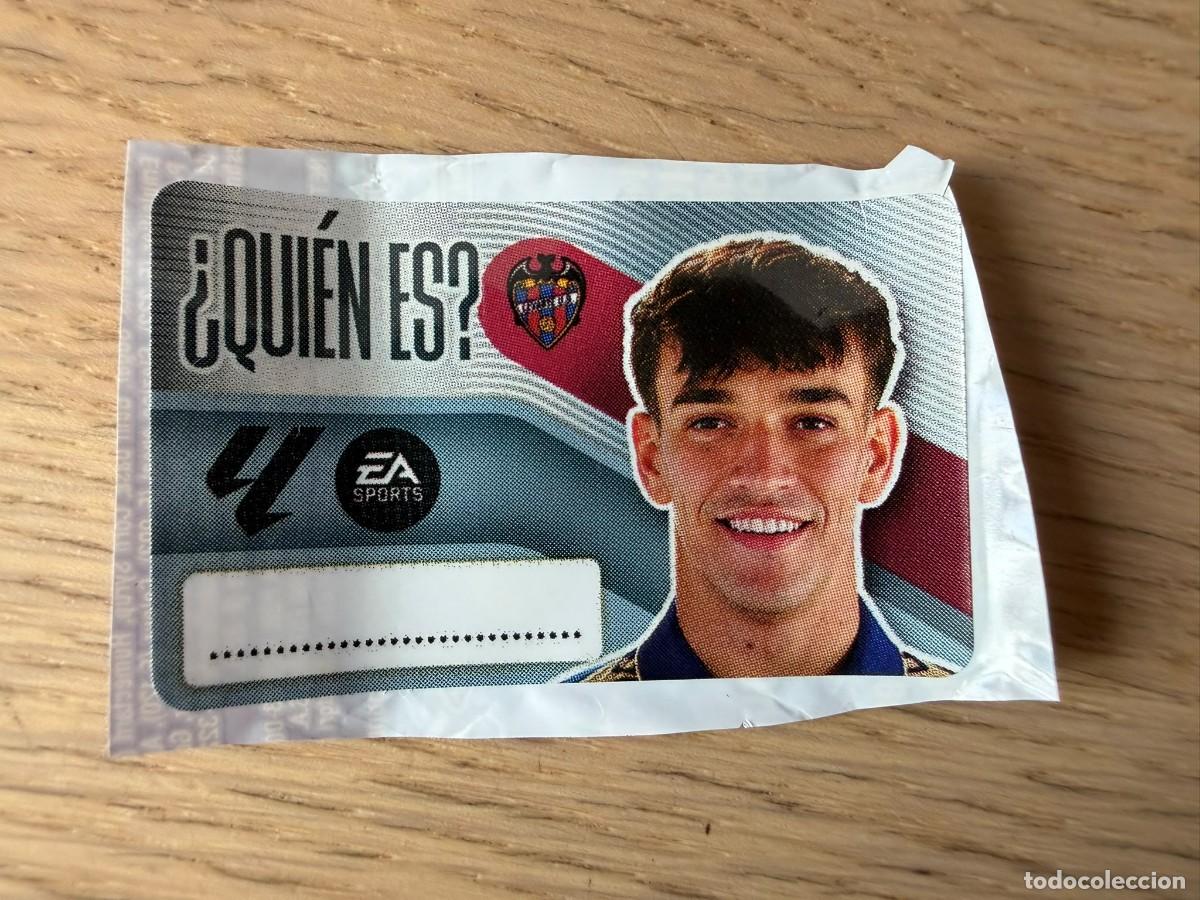 Cromos de f&uacute;tbol: QUIEN ES CARLOS ESPI LEVANTE 26 27 2026 2027 LIGA EA SPORTS CHICLES CHICLE ESTE SIN PEGAR