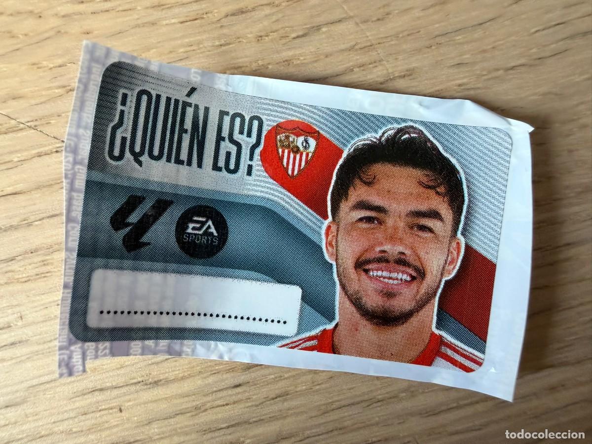Fu&szlig;ball-Sticker: QUIEN ES SUAZO SEVILLA 26 27 2026 2027 LIGA EA SPORTS CHICLES CHICLE ESTE SIN PEGAR