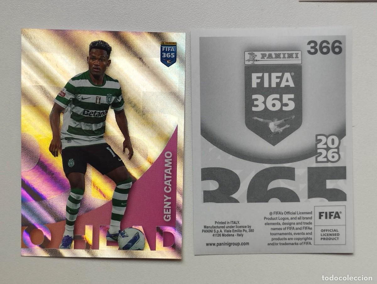 Cartes &agrave; collectionner de Football: CROMO STICKER PANINI FIFA 365 2026 HEAD GENY CATAMO 366 SPORTING
