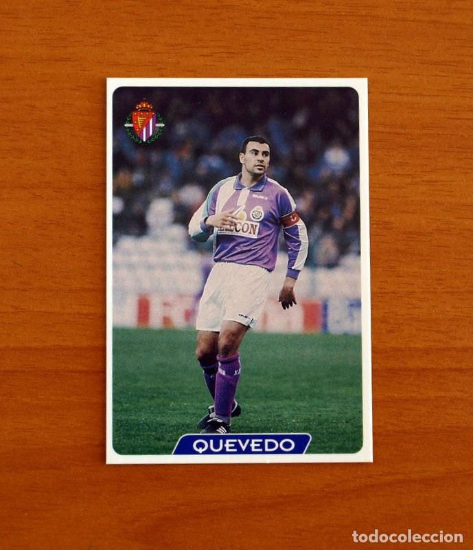 Cromos de f&uacute;tbol: Real Valladolid -N&ordm; 338 Quevedo -Las Fichas la Liga 95-96-1995-1996 -Mundicromo Sport