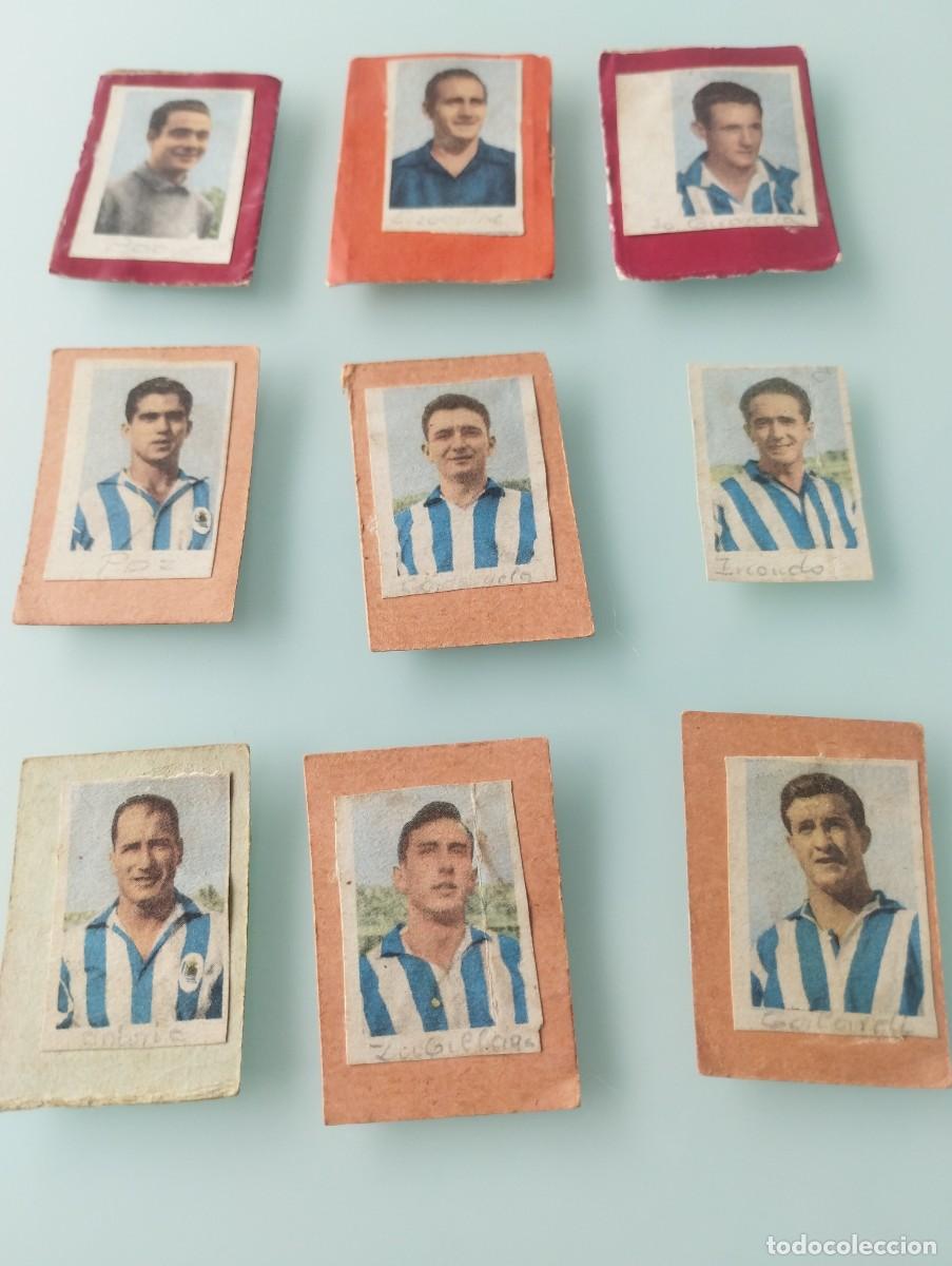 Cromos de f&uacute;tbol: Lote de 9 cromos de la Real Sociedad - Temporada 1953 - 1954-1955