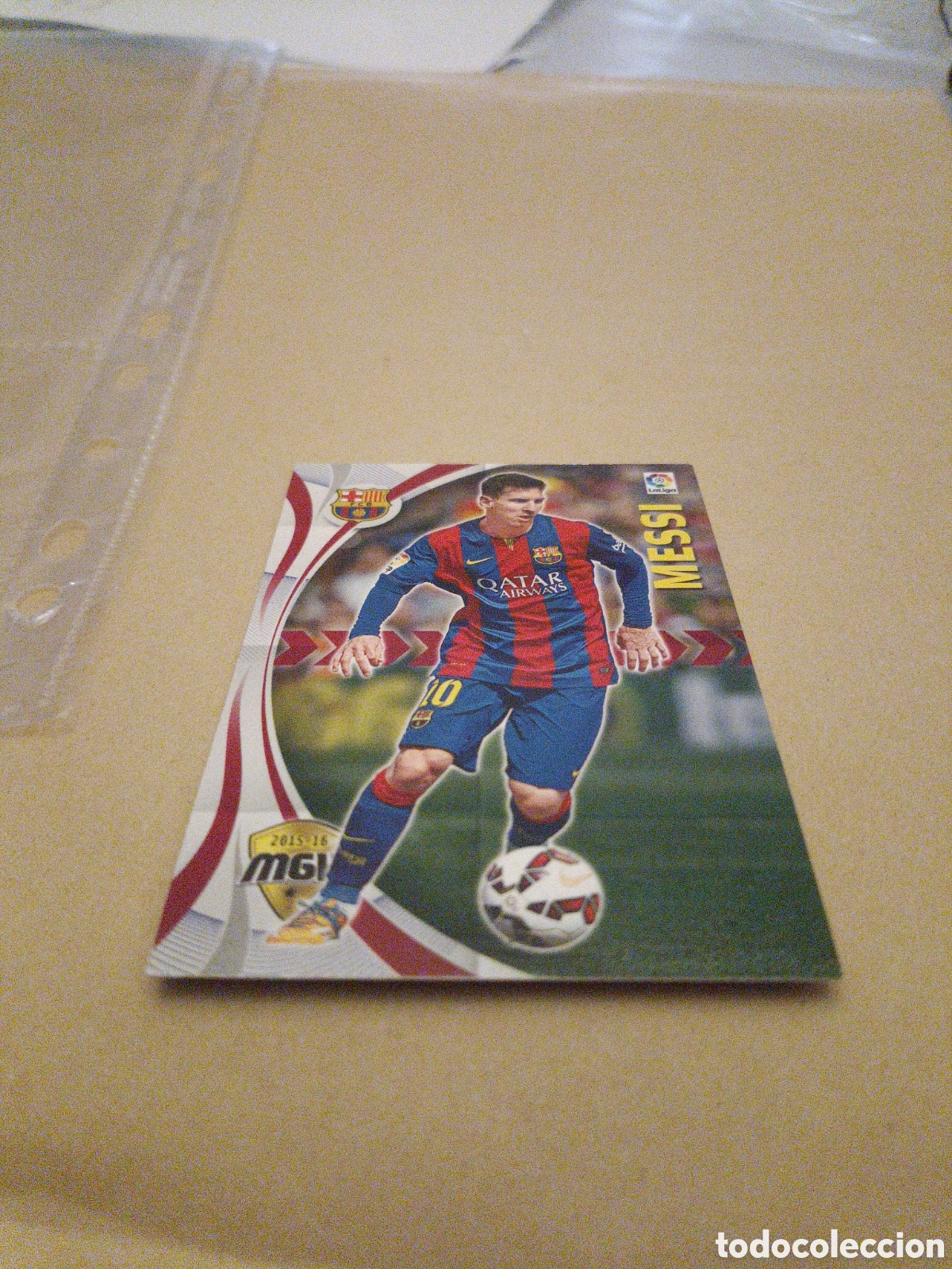 Cromos de f&uacute;tbol: Cromo de Messi 2015/2016 de MGI