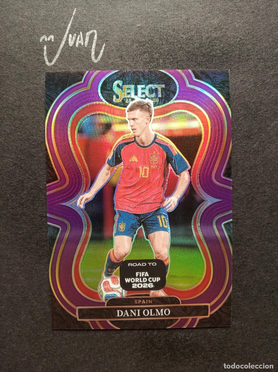 Football Stickers: NUMERADA #/150 PURPLE DANI OLMO ESPA&Ntilde;A FC BARCELONA ⚽ PANINI &reg; SELECT ROAD TO FIFA WORLD CUP 2026 26