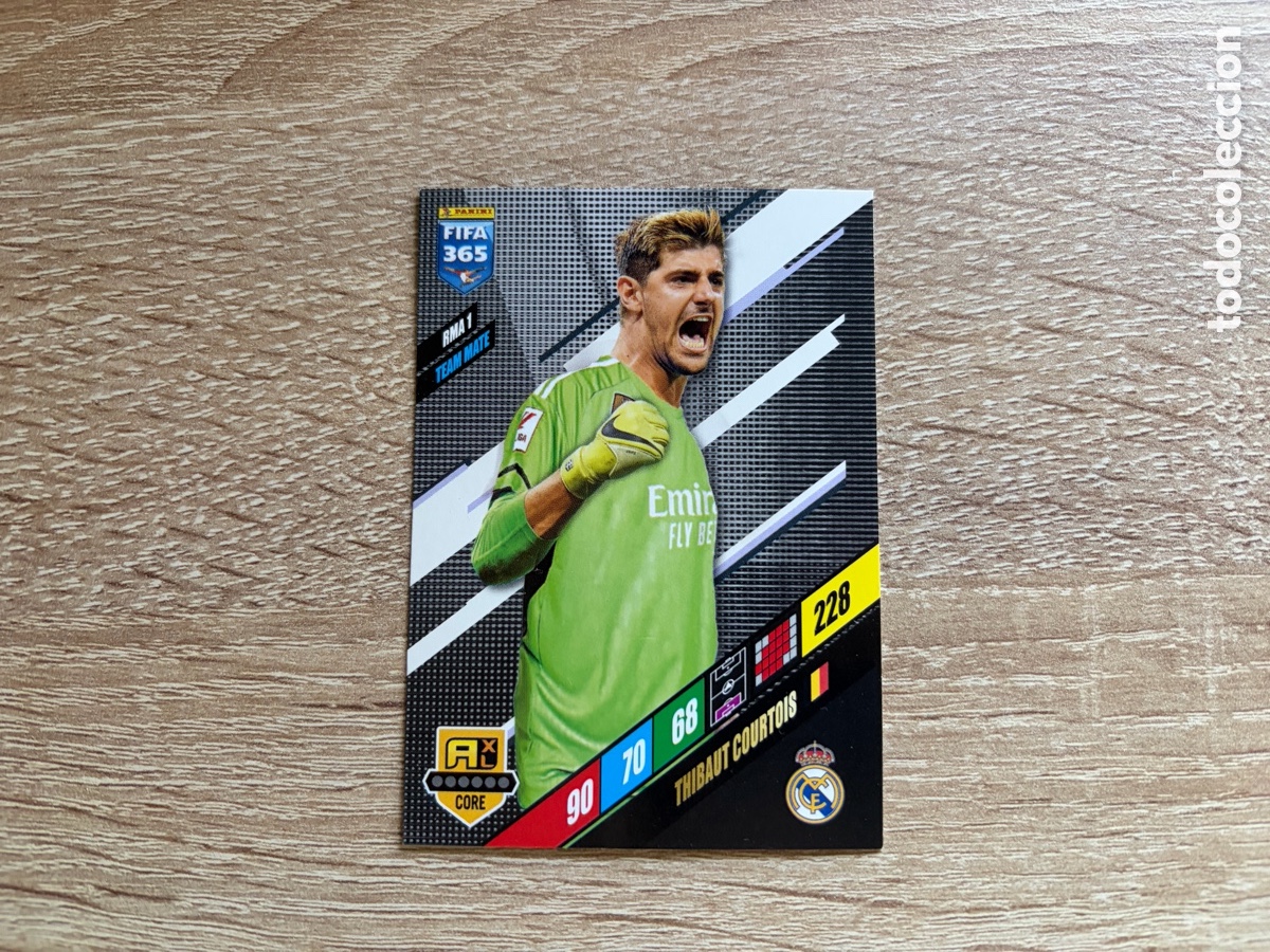 Cromos de f&uacute;tbol: 228 THIBAUT COURTOIS PANINI ADRENALYN XL FIFA 365 2024 24 REAL MADRID