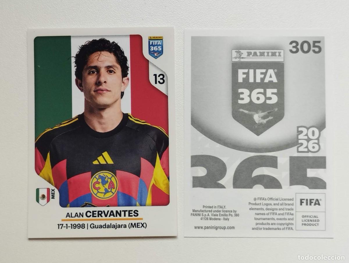 Figurine di Calcio: CROMO STICKER PANINI FIFA 365 2026 ALAN CERVANTES 305 AMERICA