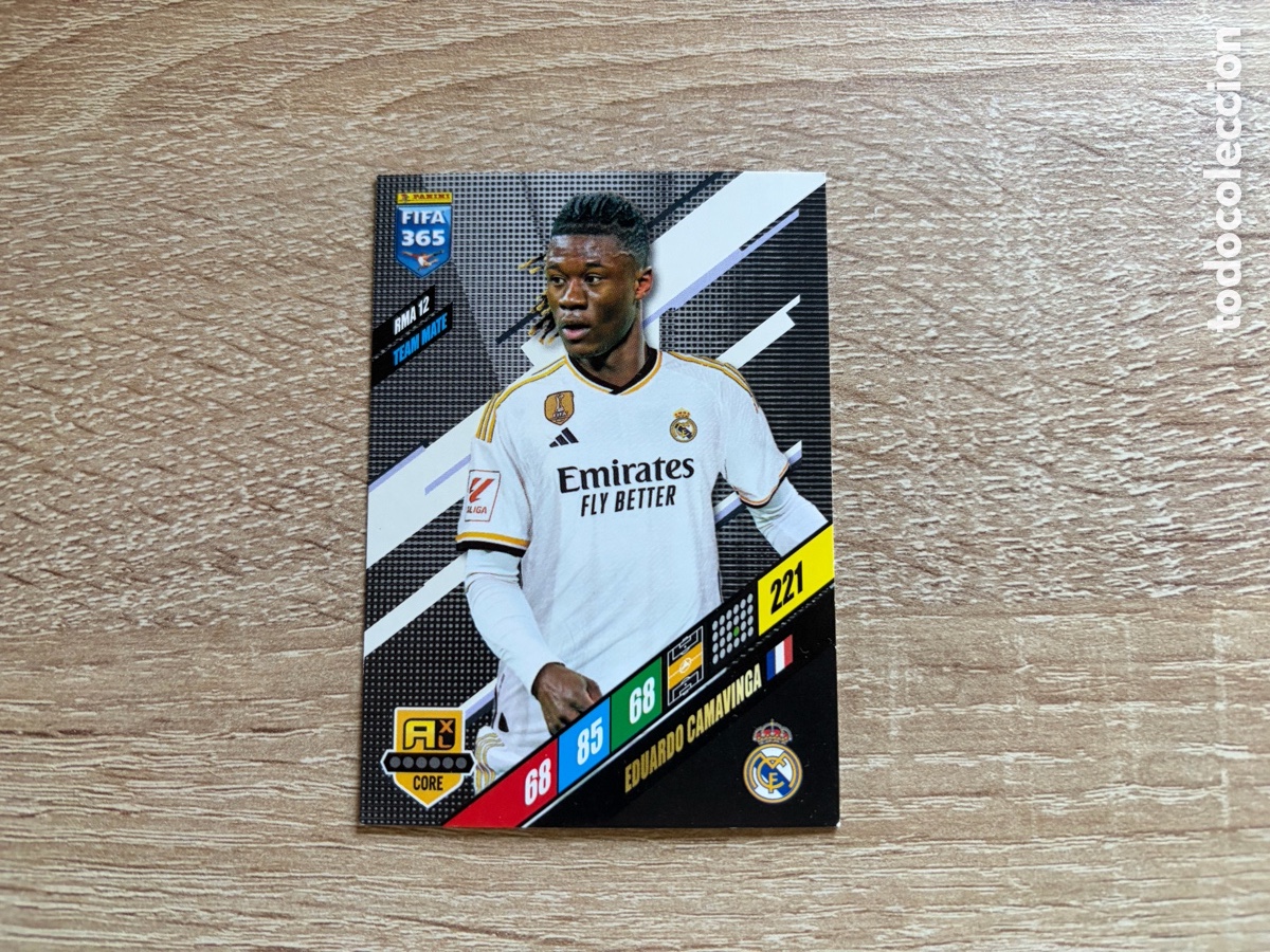 Cromos de f&uacute;tbol: 221 EDUARDO CAMAVINGA PANINI ADRENALYN XL FIFA 365 2024 24 REAL MADRID