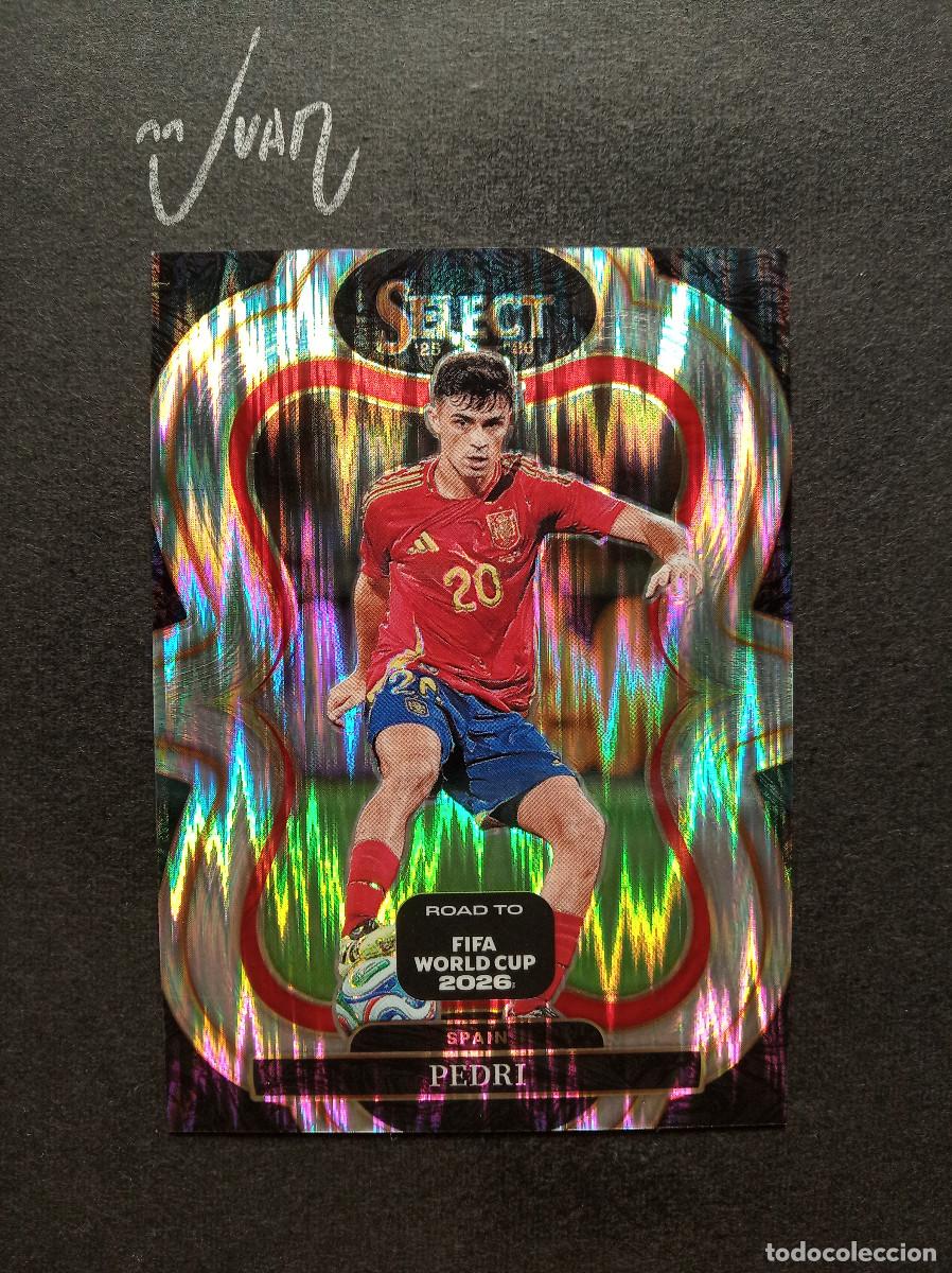 Figurine di Calcio: N&ordm; 168 FLASH PRIZM PEDRI ESPA&Ntilde;A FC BARCELONA ⚽ PANINI &reg; SELECT ROAD TO FIFA WORLD CUP 2026 26 NUEVO