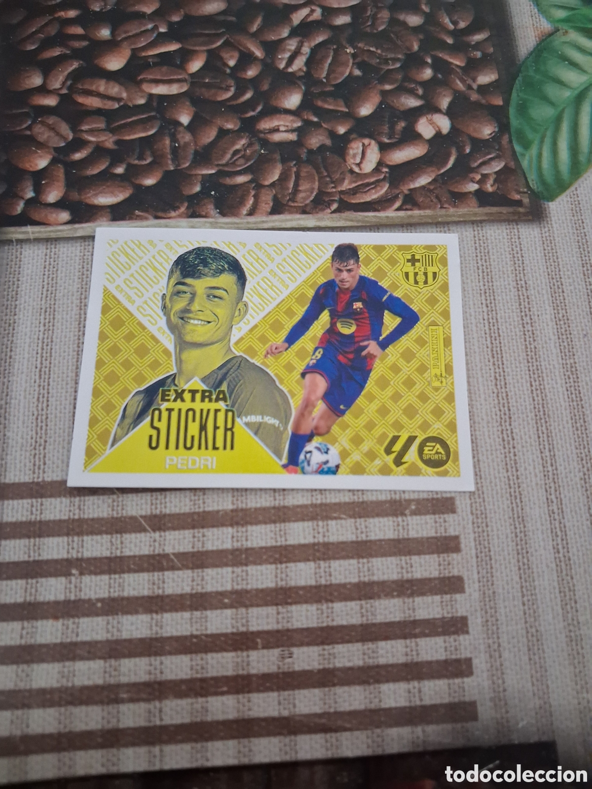 Cromos de f&uacute;tbol: Liga este 26 27 pedri extra sticker oro nuevo