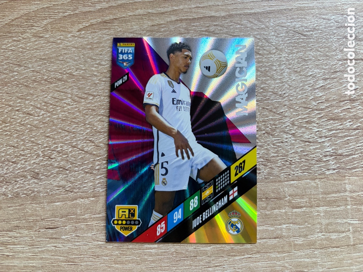 Cromos de f&uacute;tbol: 267 JUDE BELLINGHAM MAGICIAN PANINI ADRENALYN XL FIFA 365 2024 24 REAL MADRID