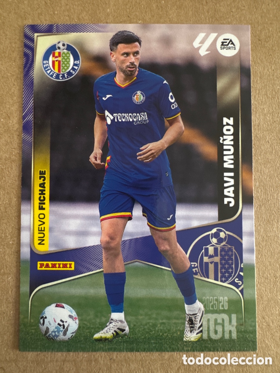 Cromos de f&uacute;tbol: # 454 Javi Mu&ntilde;oz Getafe Nuevo Fichaje 2 edici&oacute;n Megacracks 25 26 2025 2026 2&ordf; MGK