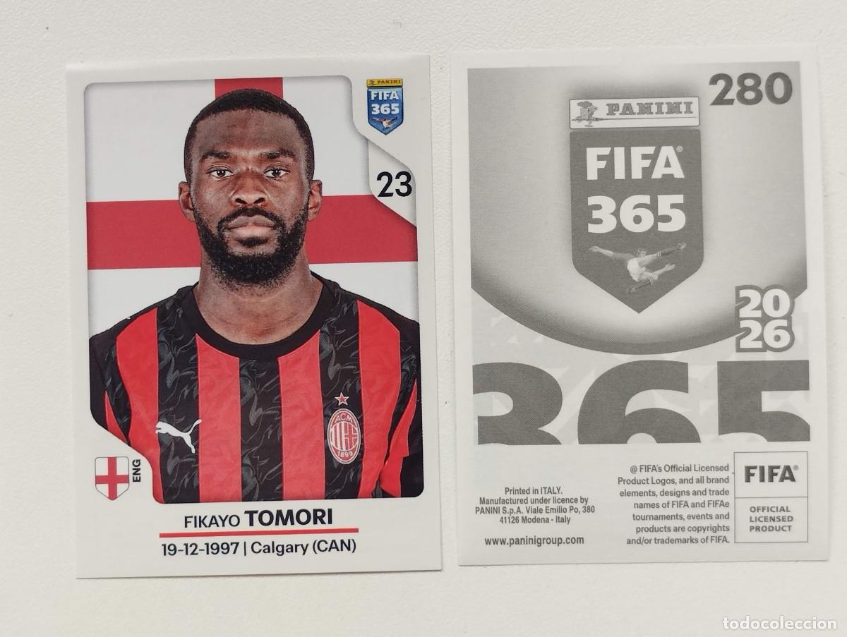Cromos de f&uacute;tbol: CROMO STICKER PANINI FIFA 365 2026 FIKAYO TOMORI 280 MILAN
