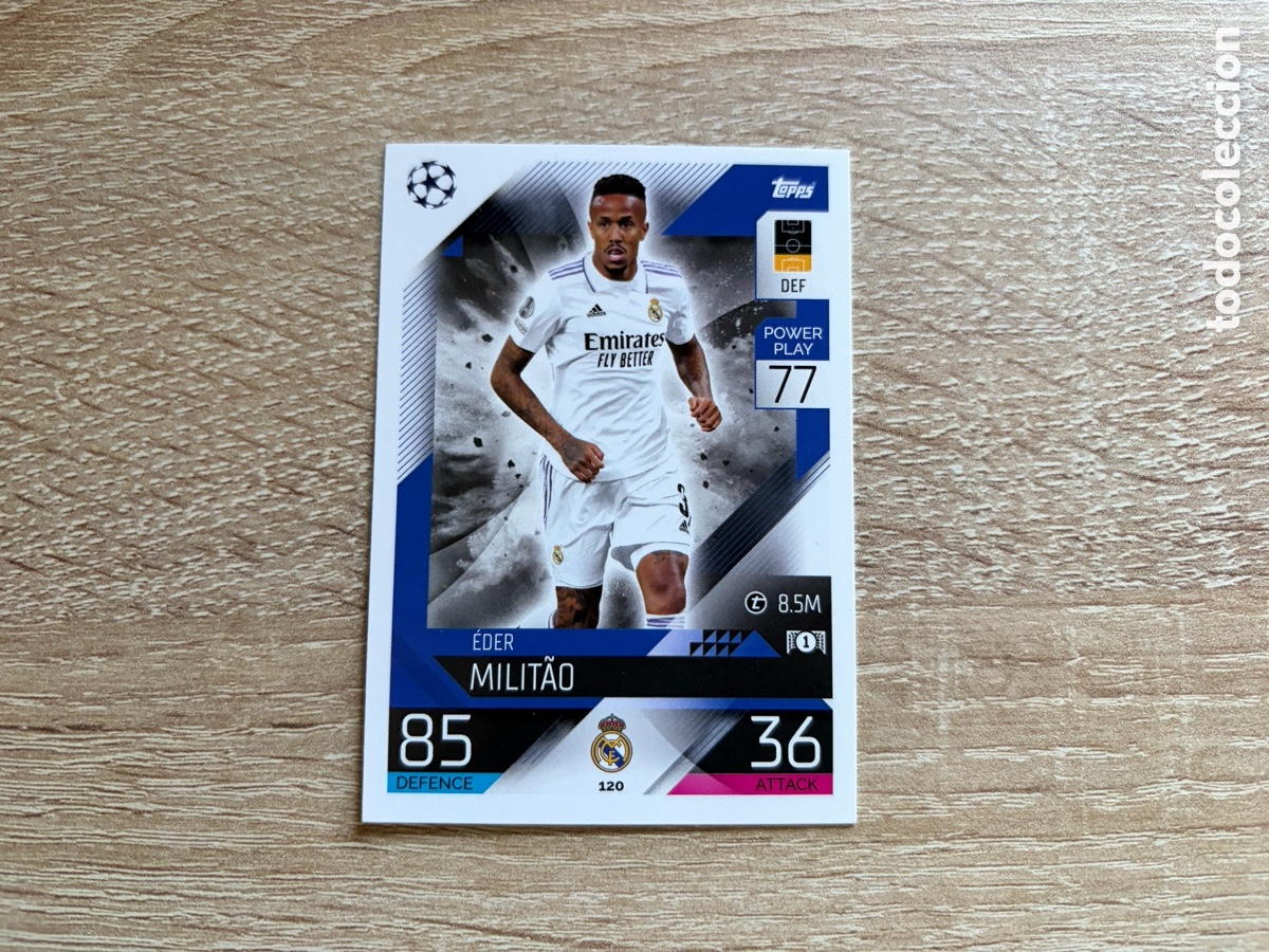 Cromos de f&uacute;tbol: 120 &Eacute;DER MILIT&Atilde;O TOPPS MATCH ATTAX UEFA CHAMPIONS LEAGUE 2022 2023 22 23 REAL MADRID