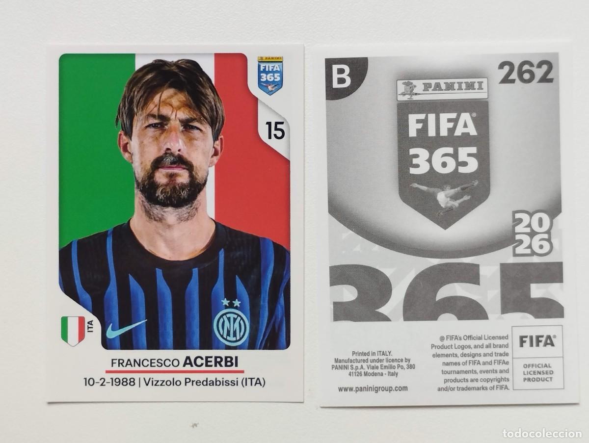 Cromos de f&uacute;tbol: CROMO STICKER PANINI FIFA 365 2026 ACERBI 262 INTER