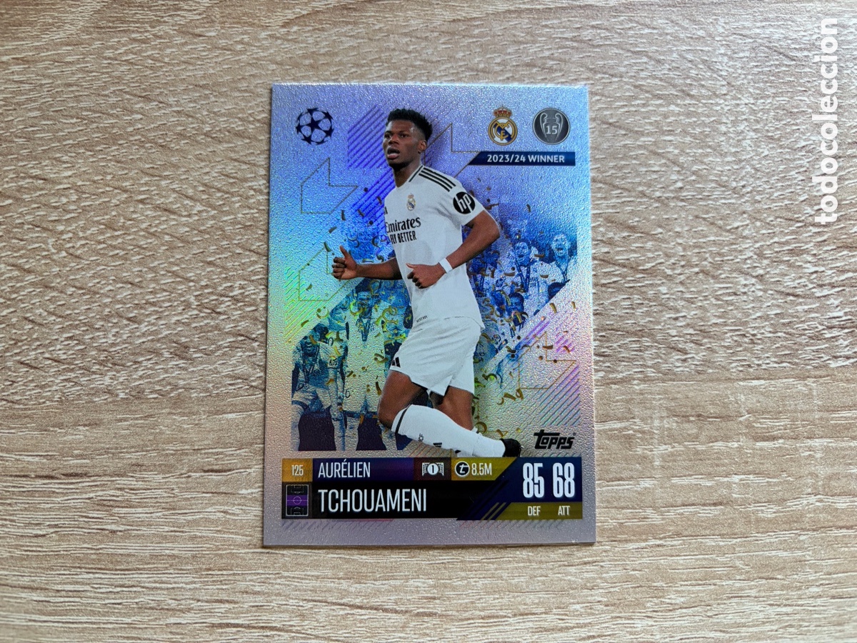 Cromos de f&uacute;tbol: 125 TCHOUAMENI TOPPS MATCH ATTAX 2024 2025 24 25 REAL MADRID