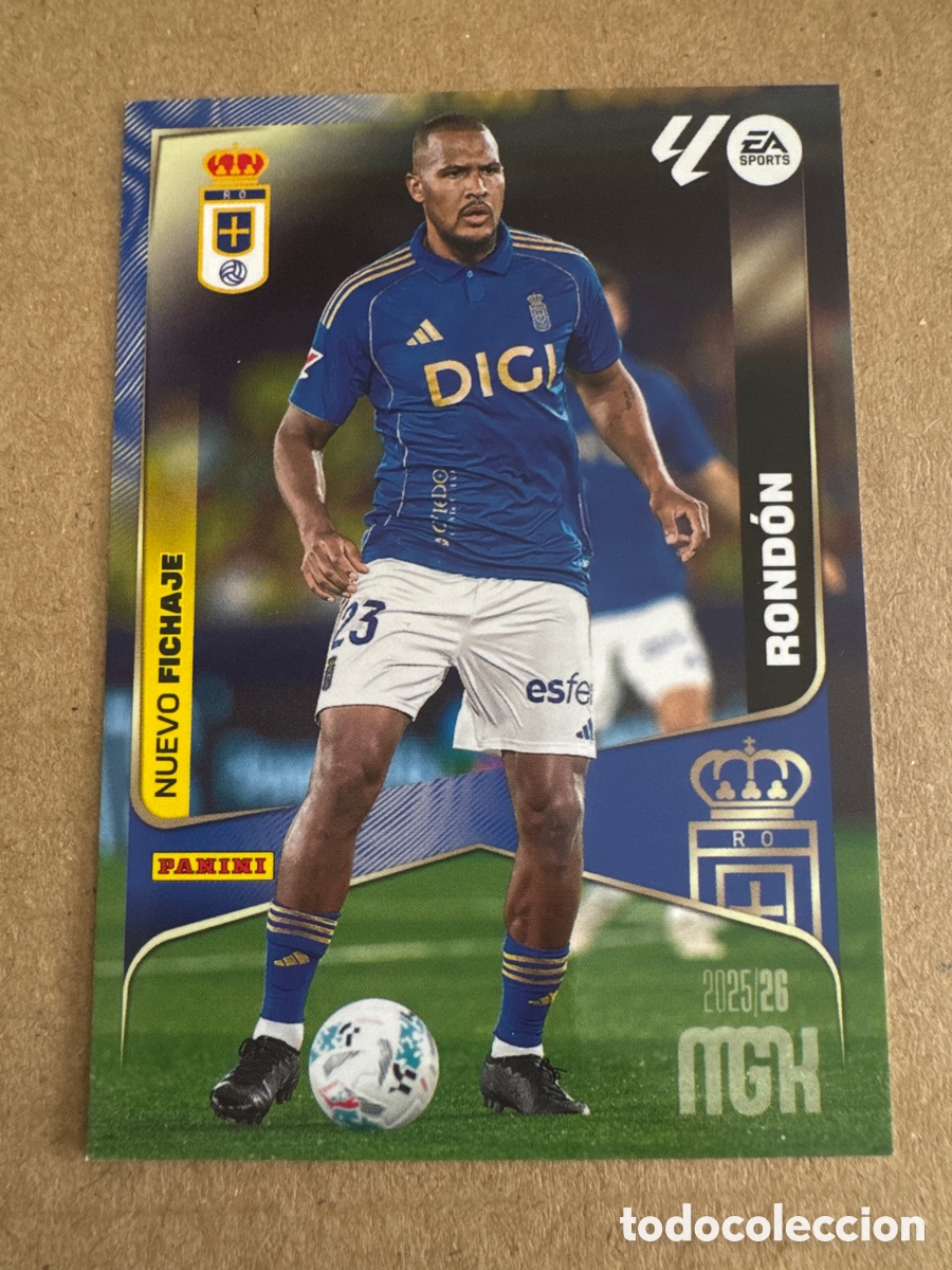Cromos de f&uacute;tbol: # 463 Rondon Real Oviedo Nuevo Fichaje 2 edici&oacute;n Megacracks 25 26 2025 2026 2&ordf; MGK