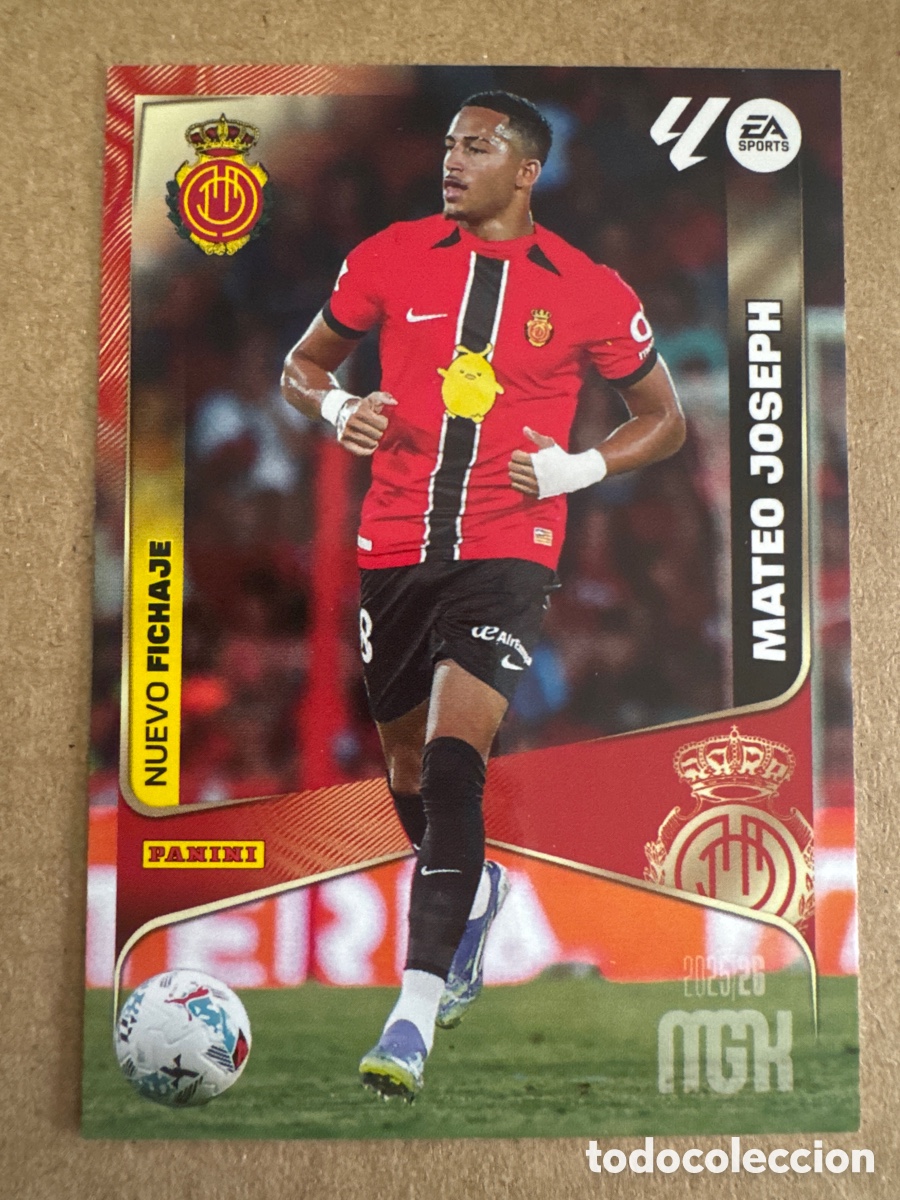 Cromos de f&uacute;tbol: # 468 Mateo Joseph Mallorca Nuevo Fichaje 2 edici&oacute;n Megacracks 25 26 2025 2026 2&ordf; MGK