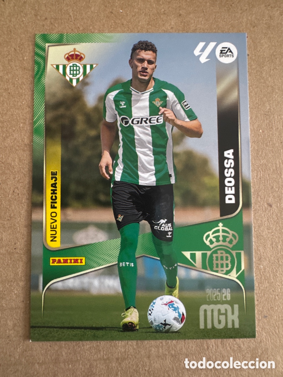 Cromos de f&uacute;tbol: # 469 Deossa Real Betis Nuevo Fichaje 2 edici&oacute;n Megacracks 25 26 2025 2026 2&ordf; MGK