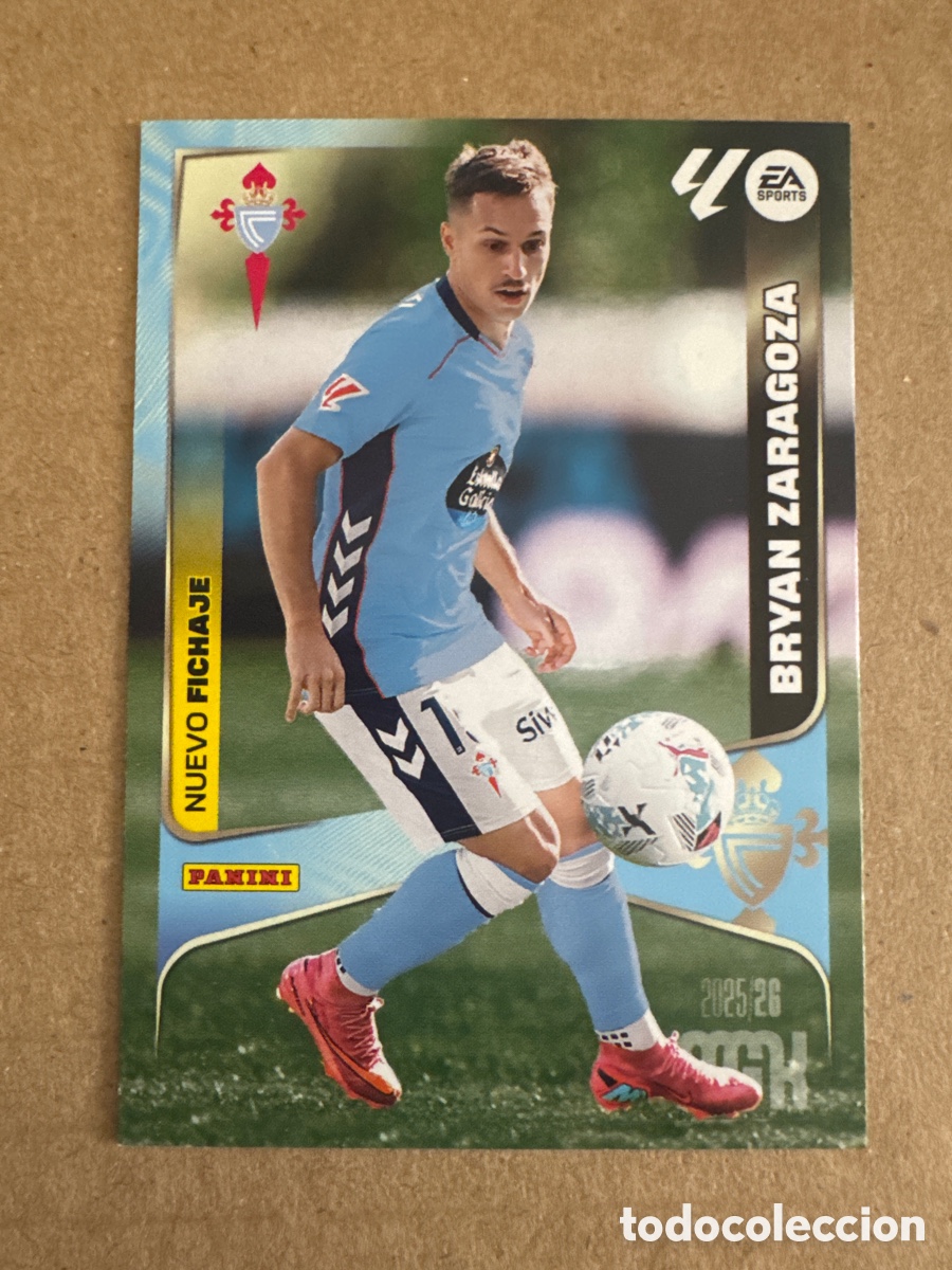 Cromos de f&uacute;tbol: # 471 Bryan Zaragoza Celta de Vigo Nuevo Fichaje 2 edici&oacute;n Megacracks 25 26 2025 2026 2&ordf; MGK