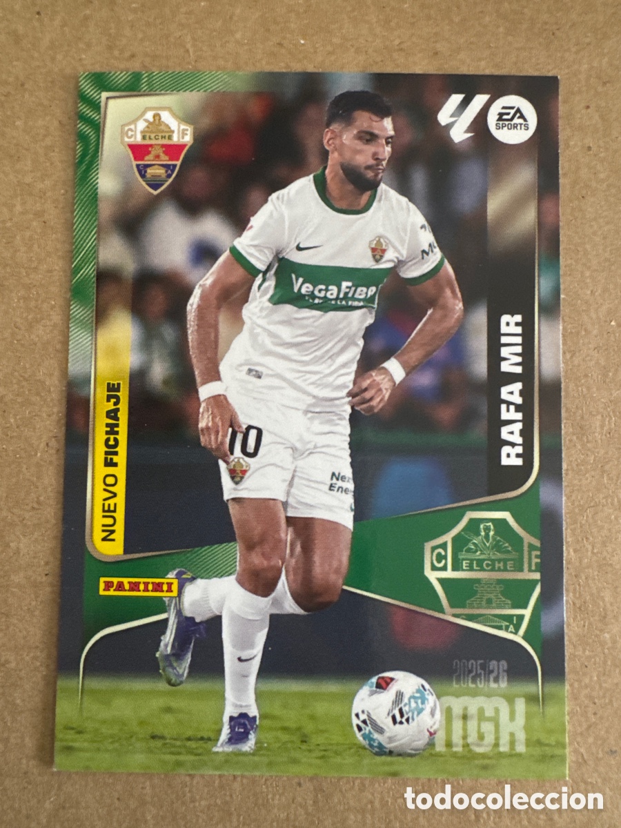 Cromos de f&uacute;tbol: # 473 Rafa Mir Elche Nuevo Fichaje 2 edici&oacute;n Megacracks 25 26 2025 2026 2&ordf; MGK