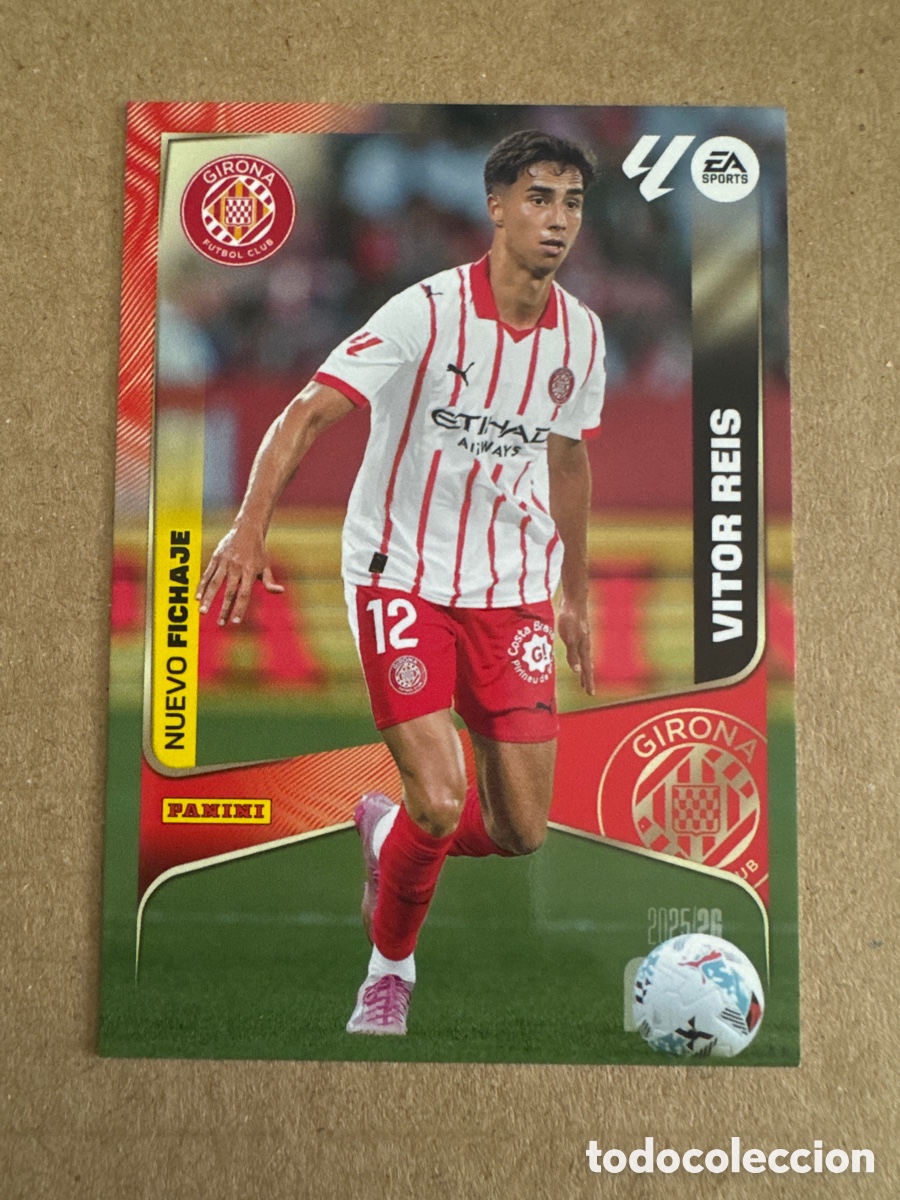 Cromos de Futebol: # 474 V&iacute;tor Reis Girona Nuevo Fichaje 2 edici&oacute;n Megacracks 25 26 2025 2026 2&ordf; MGK