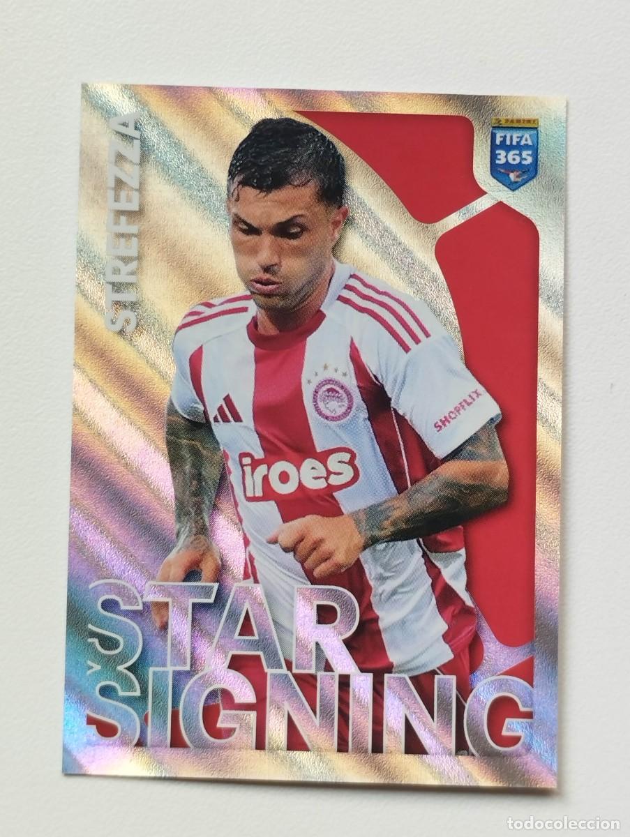 Cromos de f&uacute;tbol: CROMO STICKER PANINI FIFA 365 2026 STAR SIGNING STREFEZZA 220 OLYMPIACOS
