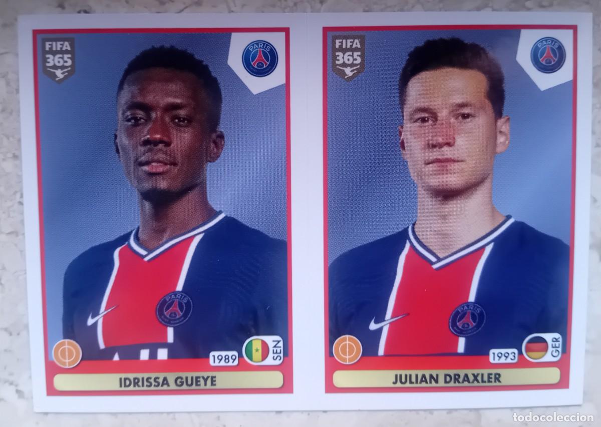 Cromos de f&uacute;tbol: Figurina Panini 2020-21 Cromo Fifa 365 2021 Gueye Draxler PSG n 304